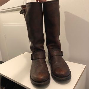 Frye Veronica slouchy boots brown 8.5b